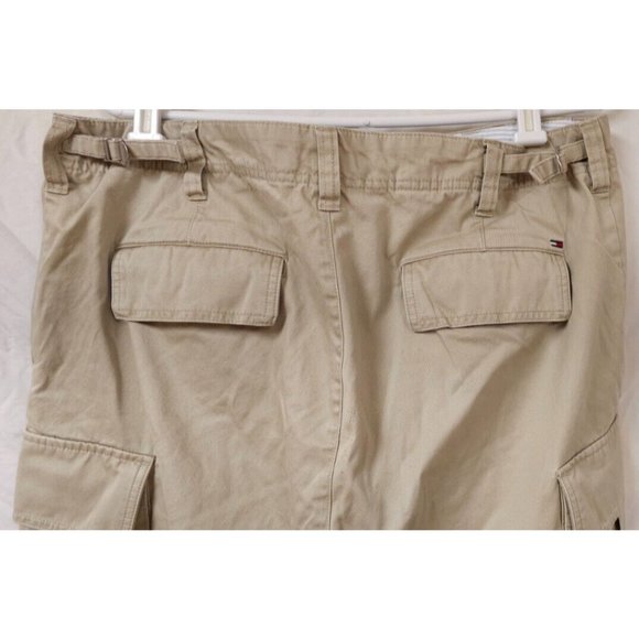 Tommy Hilfiger Mens 36 Beige Adjustable Waist Flat Front Cargo Shorts 10" Inseam - Picture 10 of 13